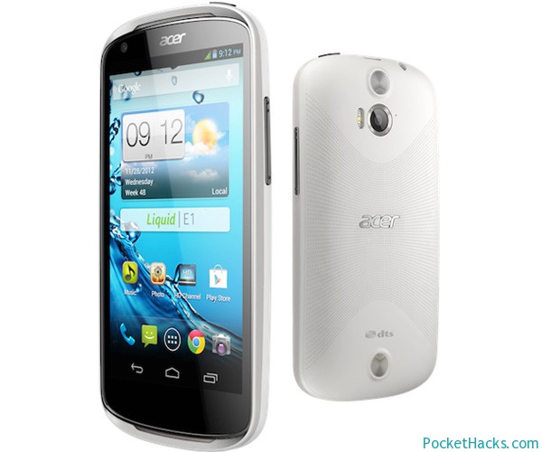 Acer Liquid E1 - Android 4.1 Jelly Bean and 4.5-inch Screen