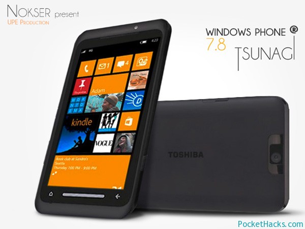 Windows Phone 7.8 Custom ROM for Toshiba TG01 (Tsunagi) OS Version 7.10.8858.136