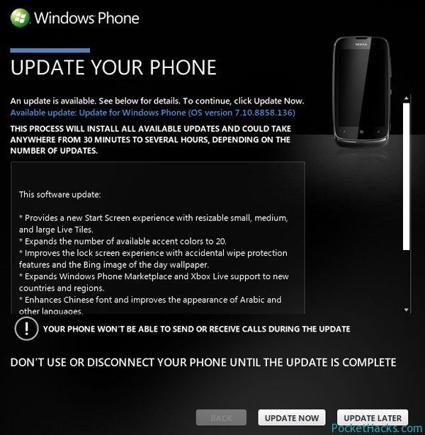 Windows Phone 7.8 Zune Update