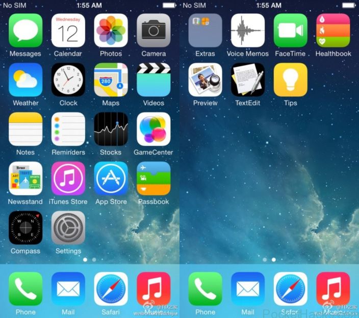 iOS 8 leaked screenshot