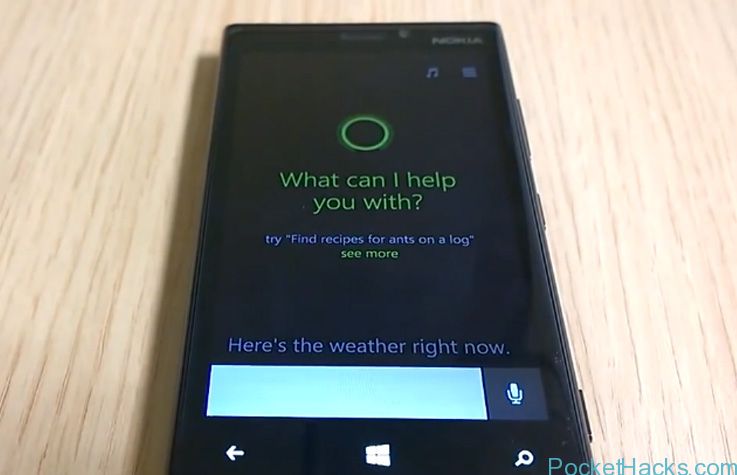 Windows Phone 8.1 Cortana Digital Assistant in Video Demonstration